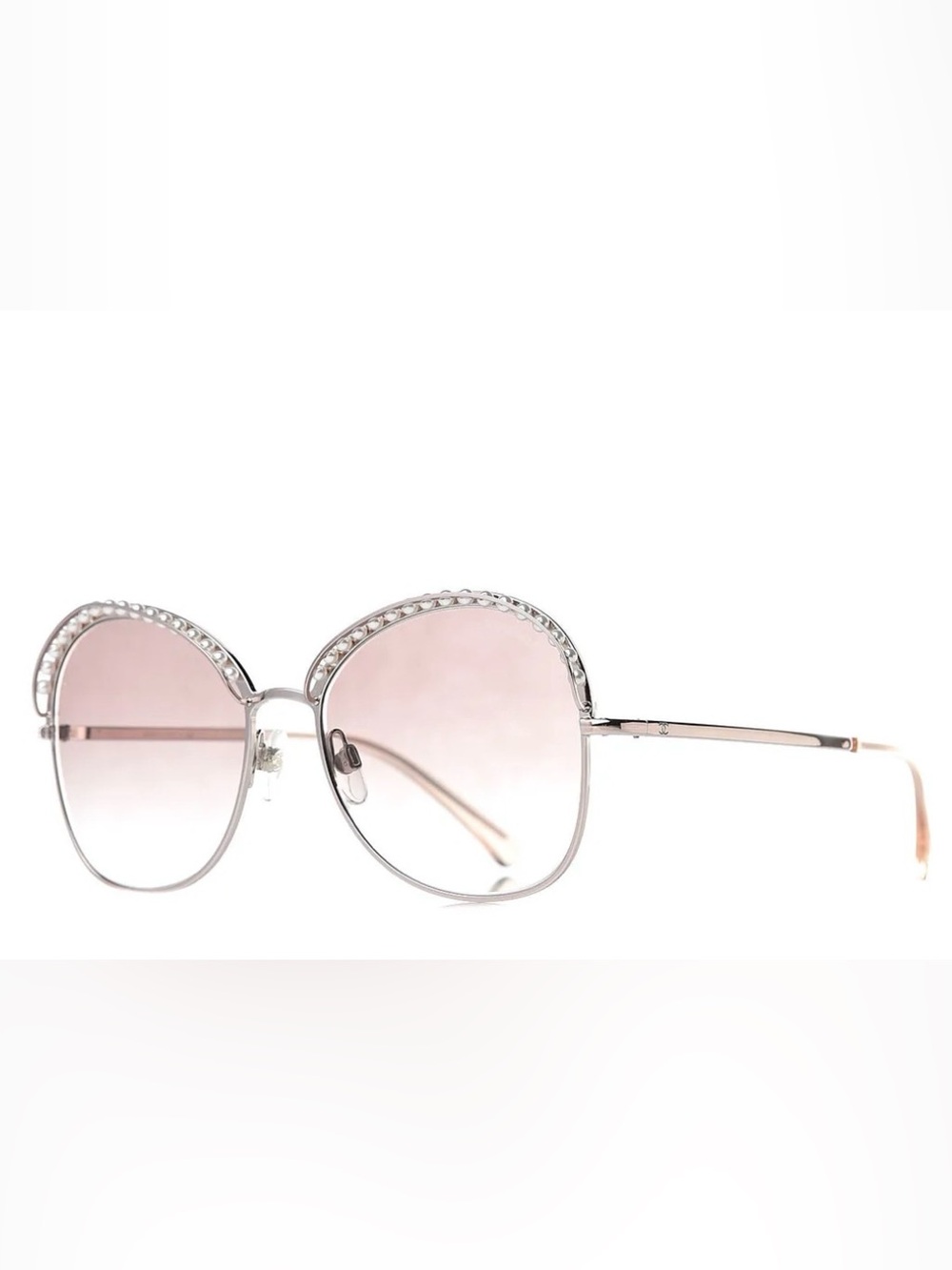 CHANEL Pearl Sunglasses 4246-H Pink Gold
